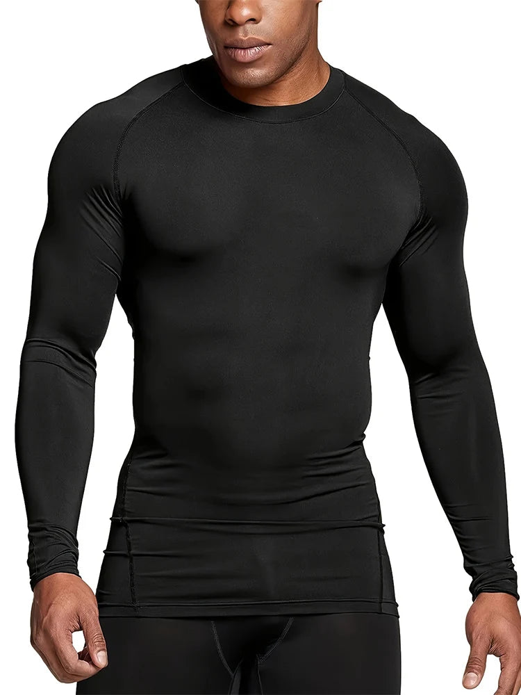 T-shirts Men's Rashguard Quick Dry Gym Fitness Shirts Spring Beach Surfing Athletic Sport Running Workout Tops Tees