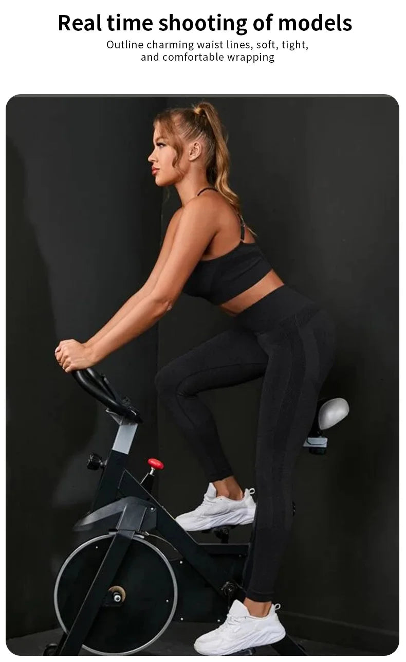 Legging 2 Pieces Women's Tracksuit Seamless Yoga Set Workout Sportswear Gym Clothing High Waist Leggings Fitness Sports Suits