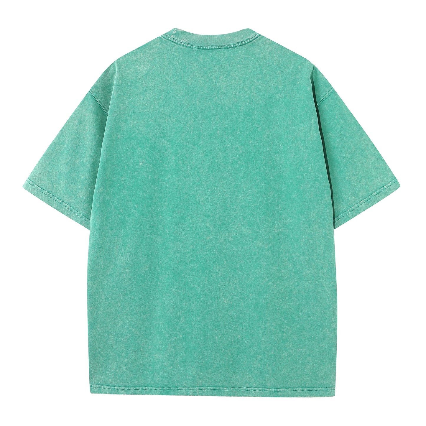 Men Short Sleeve summer pure cotton distressed retro drop shoulder T-shirt solid color loose casual breathable men's casual T-shirt tops