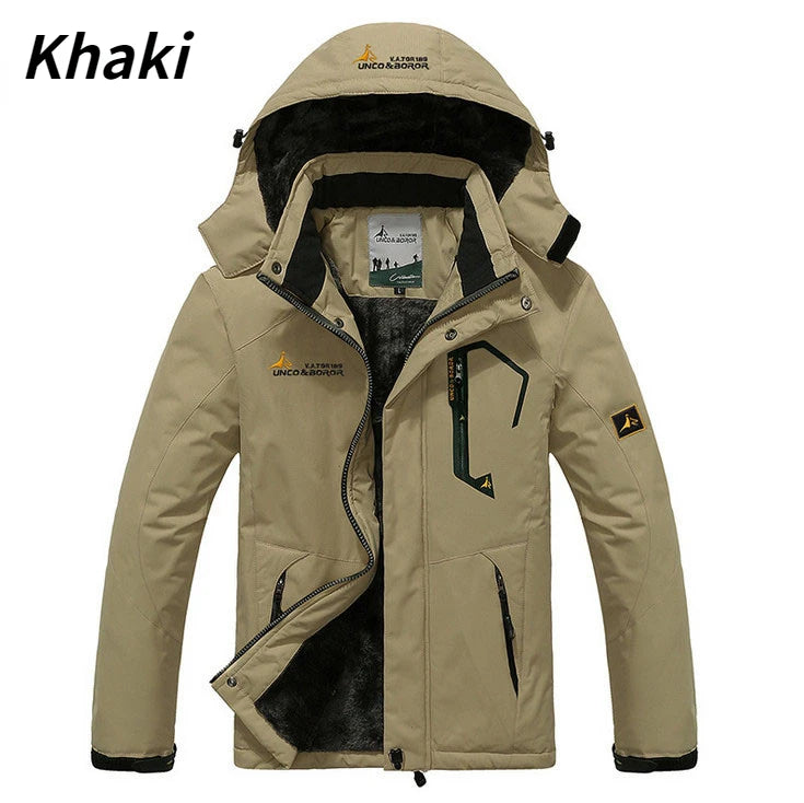 JUMPER Winter Parka Men Windbreak Plus Thick Warm Windproof Fur Coats Male Military Hooded Anorak Jackets Men's Winter Jackets