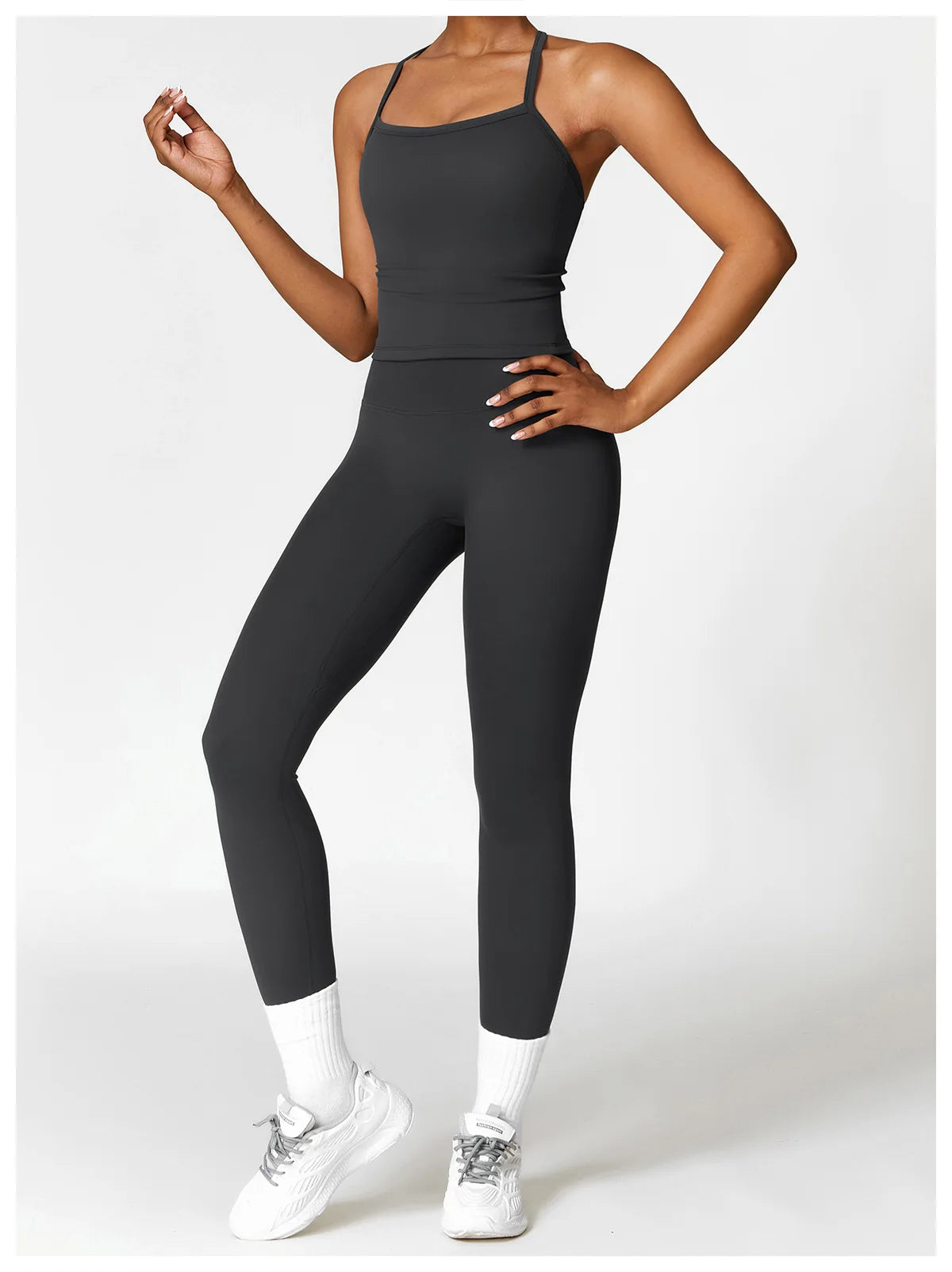 Legging 2PCS Seamless Yoga Set Women Workout Set Sportswear Gym Clothing Fitness Long Sleeve Crop Top High Waist Leggings Sports Suits
