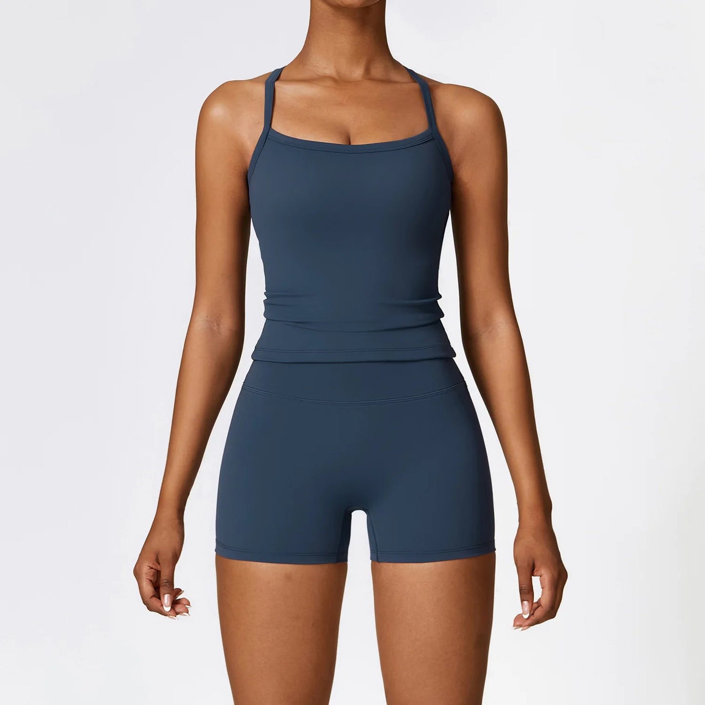 Legging 2PCS Seamless Yoga Set Women Workout Set Sportswear Gym Clothing Fitness Long Sleeve Crop Top High Waist Leggings Sports Suits