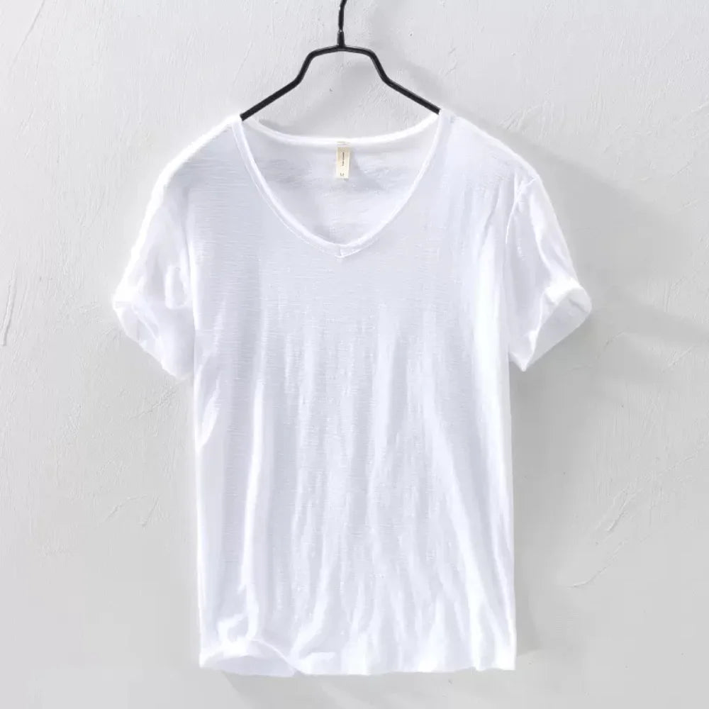 Men Short Sleeve Collar Short Sleeved Tops Tees Men T-Shirt 10colors slim Man T-Shirts Fitness For Male Clothes