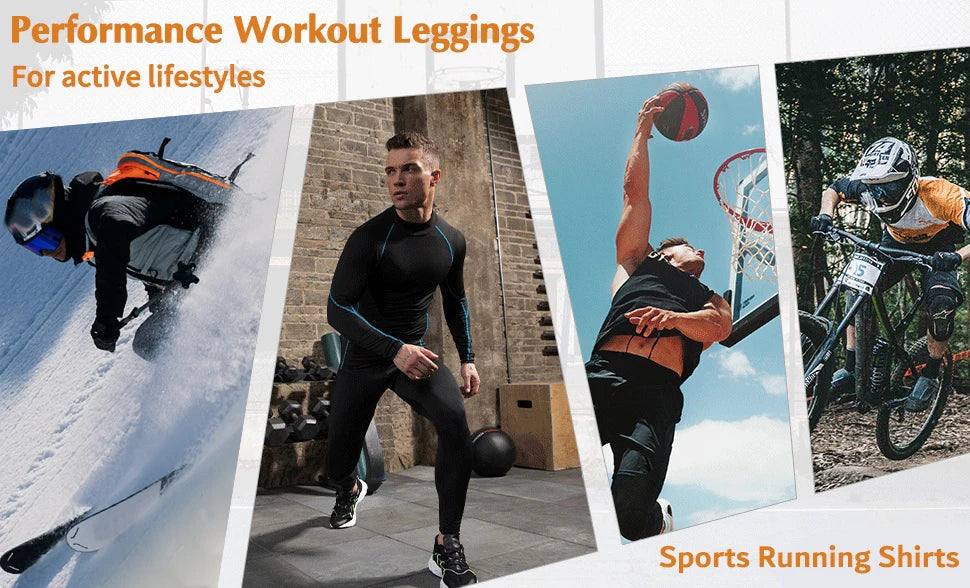T-shirts Winter Man Compression Shirt Cycling Clothing Warmth Shirt Warm Bottoming Shirt Men Compression T-Shirt Gym Sportswear 2024 New