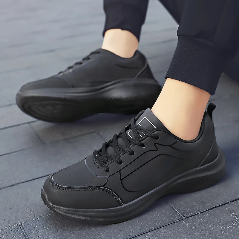 Sneakers New Men Running Shoes Winter Warm Male Sneakers Anti-slip Breathable Men's Walking Shoes Lace Up Soft Casual Shoes Lightweight