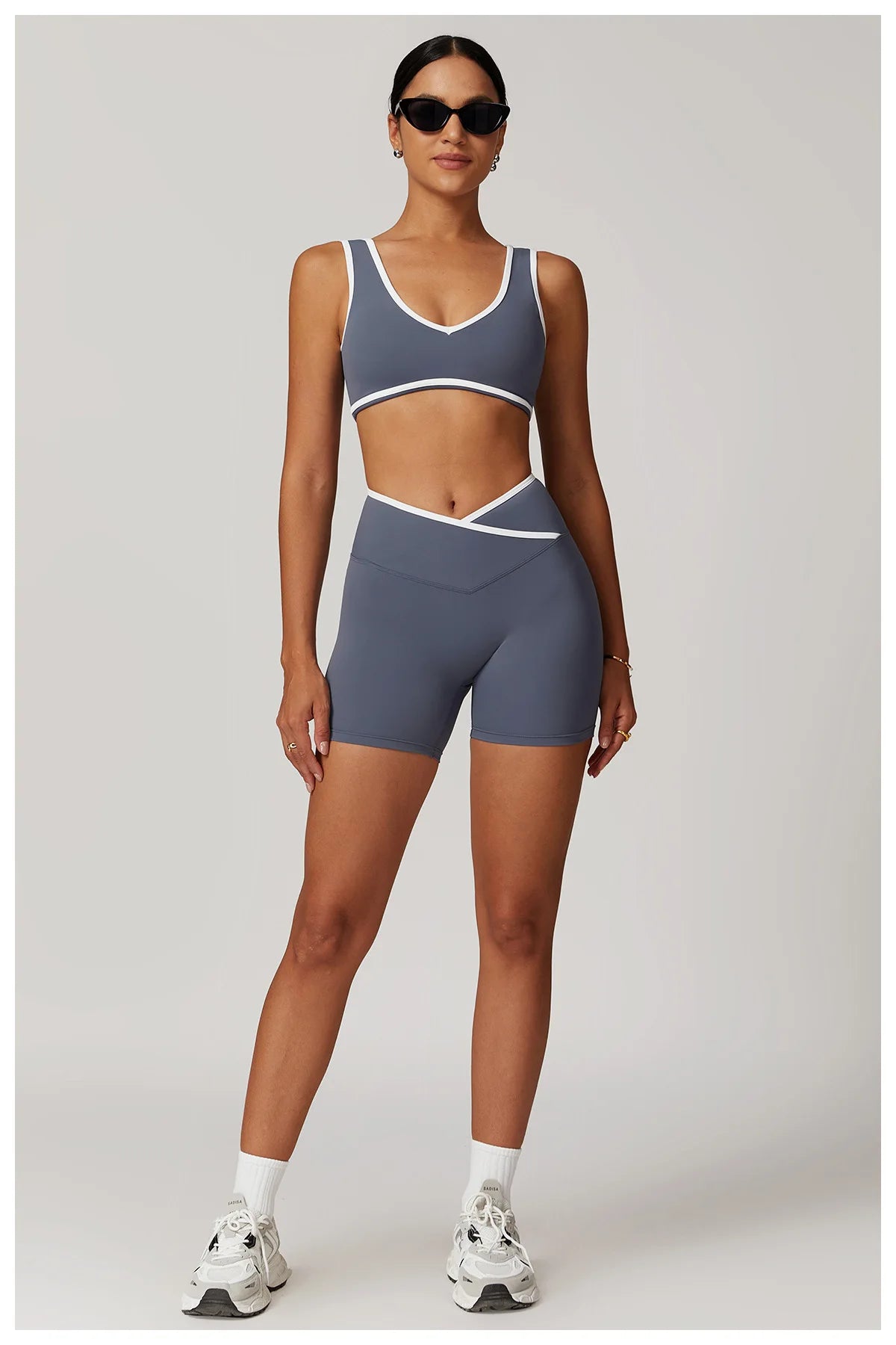Legging Yoga Set 2 Pieces Workout Outfits Fitness Sportswear Gym Tracksuit High Waist Leggings Sports Bra Athletic Wear Women Clothes