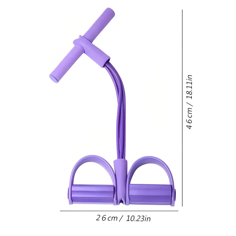 EQP Four-Tube Pedal Tensioner Multi-Functional Household Fitness Equipment Yoga Abdominal Strengthening Elastic Band Tension Rope