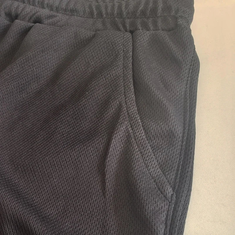 Shorts  men's breathable trend muscle fitness training three point pants running casual sports shorts