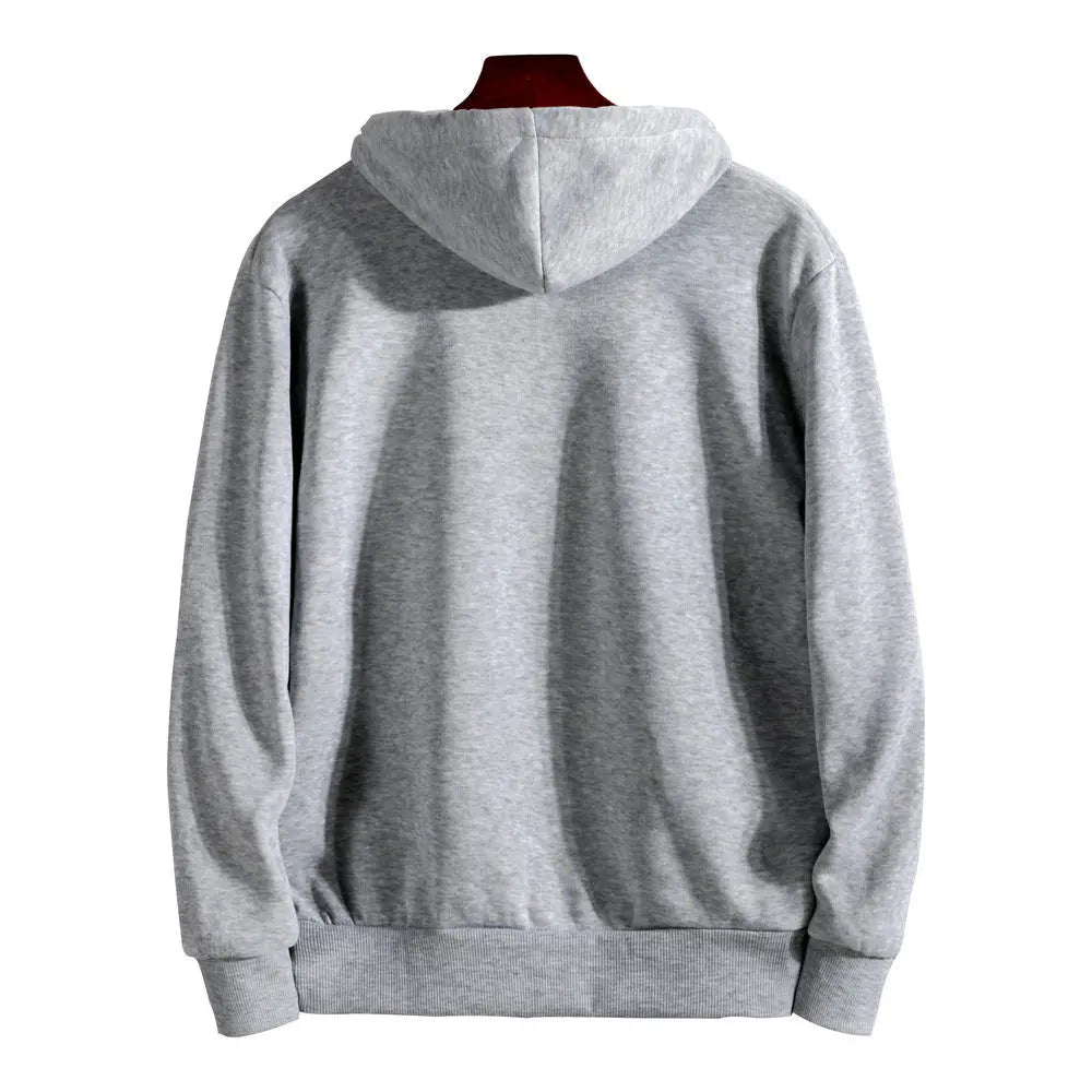 JUMPER Mens Womens Autumn Winter Zip Up Hooded Sweatshirt Casual Sportswear Drop Shoulder Loose Fit Street Fashion