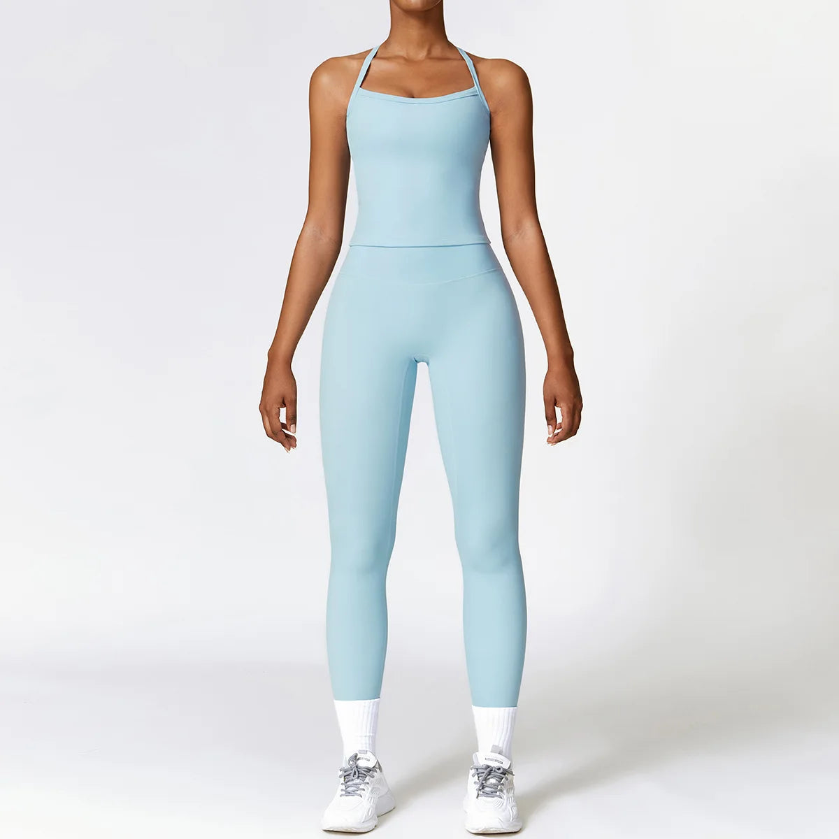 Legging 2PCS Seamless Yoga Set Women Workout Set Sportswear Gym Clothing Fitness Long Sleeve Crop Top High Waist Leggings Sports Suits