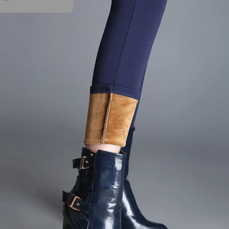 Leggings 6XL Autumn Winter Velvet Leggings for Women High Waist Skinny Legging Long Pants woman Warm Winter Leggings