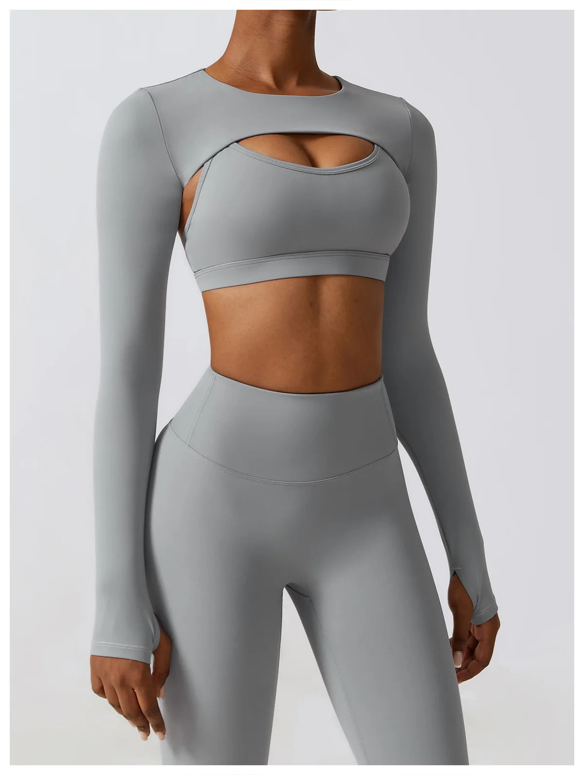 Legging Women's Sportswear Yoga Set Workout Clothes Athletic Wear Sports Gym Legging 2/3PCS Fitness Bra Crop Top Long Sleeve Yoga Suit