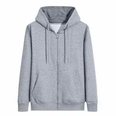 JUMPER Men's Winter Warm Lamb Velvet Hooded Zipper Cardigan Sweatirt Thiened Casual Outerwear Durable Stain-resistant Loose Fit