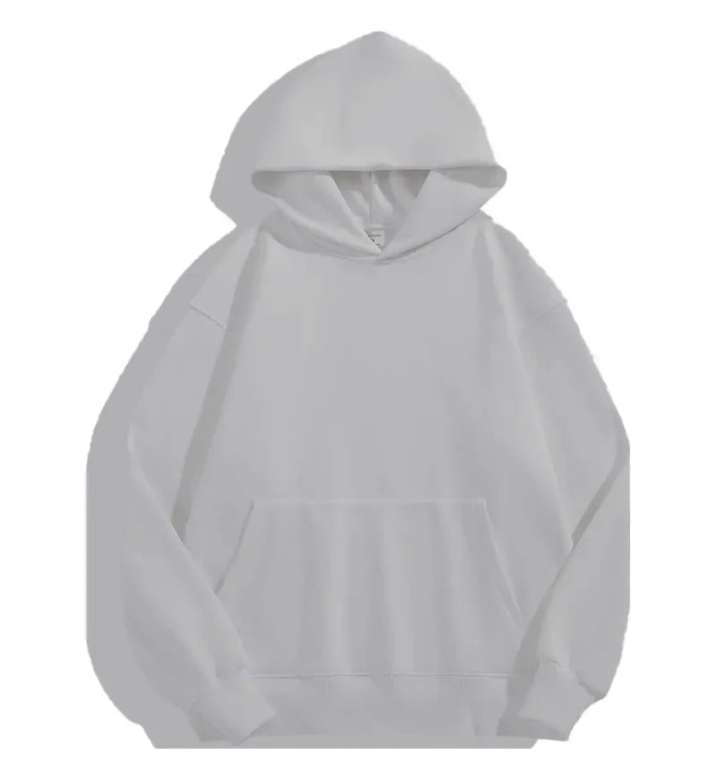 JUMPER Heavy Weight Fashion Men's Hoodies New Autumn Winter Casual Thick Cotton Men's Top Solid Color Hoodies Sweatshirt Male