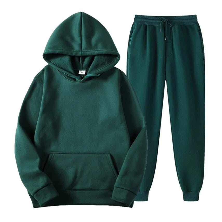 JUMPER Winter Brand Tracksuits Men's sets Long Sleeve Pullover + Jogging Trousers 2pcs Sets Fitness Running Suits sportswer Male
