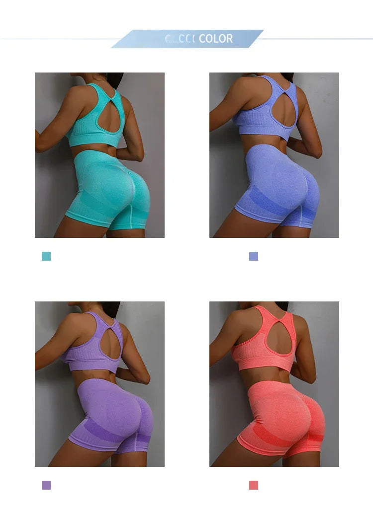 Legging Yoga Suit Yoga Sports Underwear Women's Fitness Suit Vest Running Sports Yoga Shorts Set Yoga Set  Workout Set