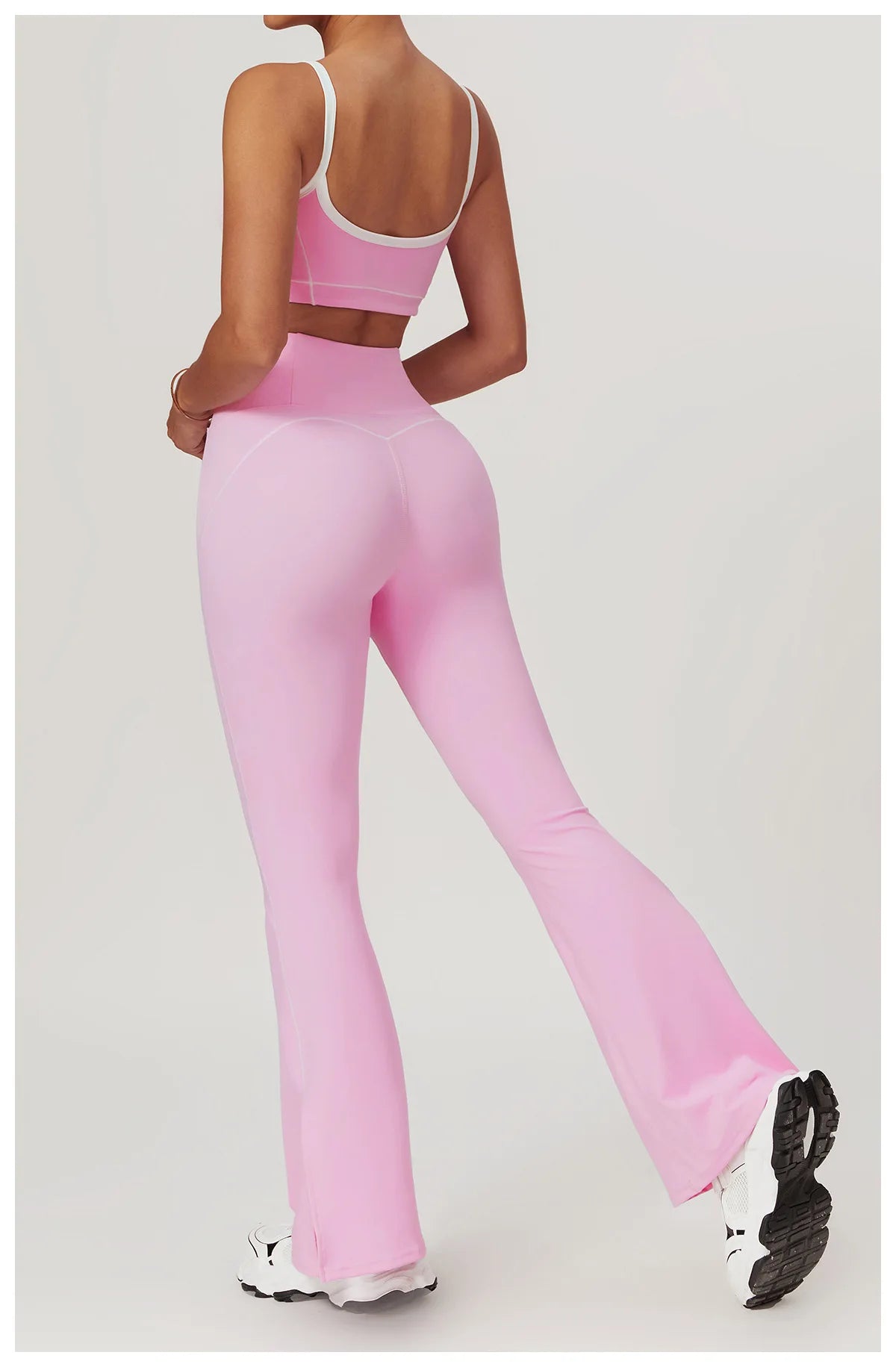 Legging Yoga Set Women Sport Bra Gym Workout Legging High Waist Wide Flare Pant Fitness Sports Shorts Active Wear Suit