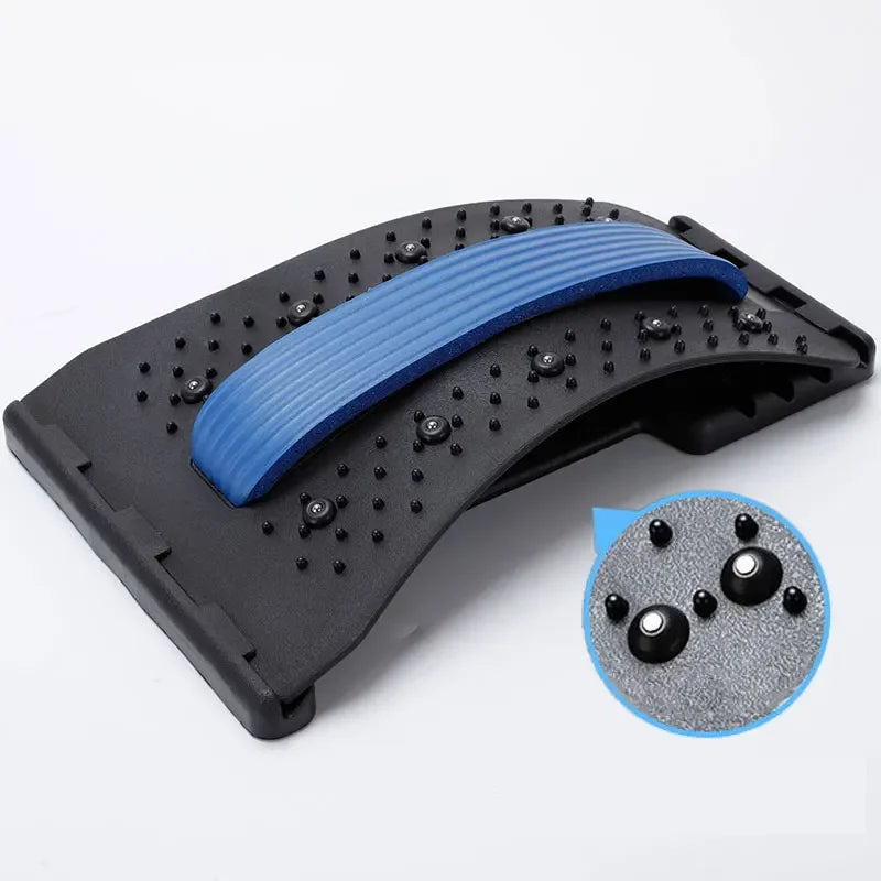 EQP Multi-Level Back & Neck Stretcher - Adjustable Lumbar Support for Deep Stretch, Yoga-like Flexibility