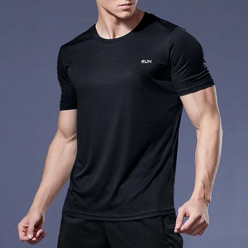 T-shirts Sport Gym t Shirt Men Quick Dry Running Bodybuilding Shirts Men Short Sleeve Fitness Tops Oversized Brazil t-Shirt Jersey