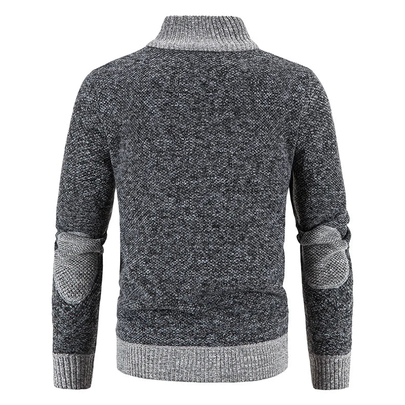 JUMPER  Sweater Men's Cardigan Zip Up Turtleneck Jacket Y2K Sweatshirt Winter Hombre Cold Coat Knitted Jumper Sweatercoat