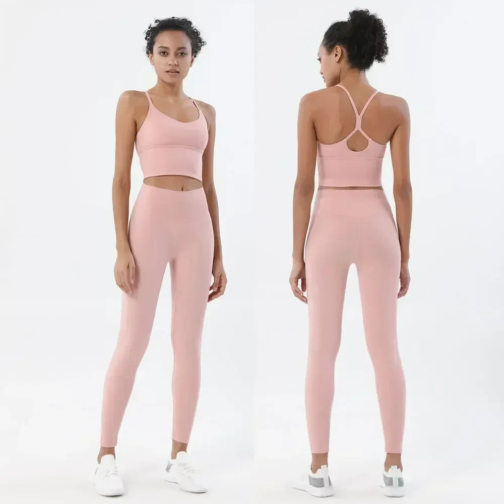 Legging Sportswear Woman Gym Sports Bra and Leggings Woman 2 Piece Set Outifit Naked Feeling Female Fitness Clothing Women' Tracksuit