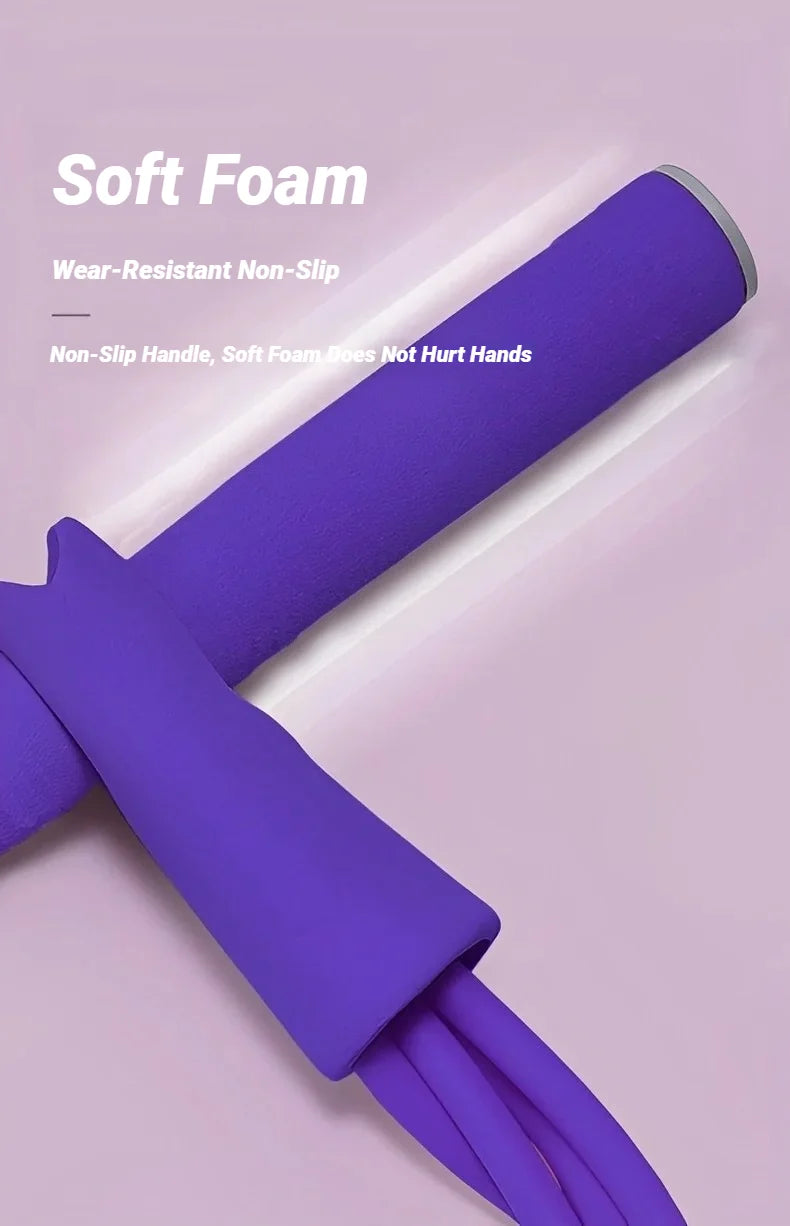 EQP Four-Tube Pedal Tensioner Multi-Functional Household Fitness Equipment Yoga Abdominal Strengthening Elastic Band Tension Rope