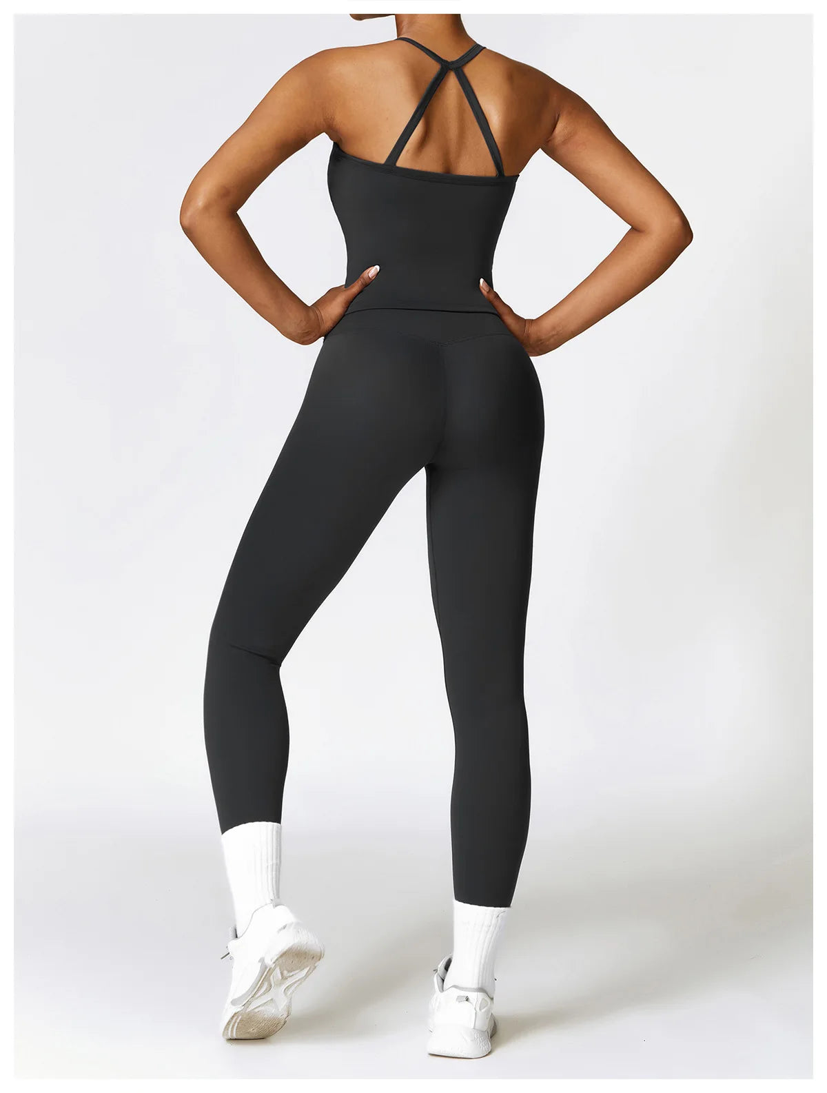 Legging 2PCS Seamless Yoga Set Women Workout Set Sportswear Gym Clothing Fitness Long Sleeve Crop Top High Waist Leggings Sports Suits