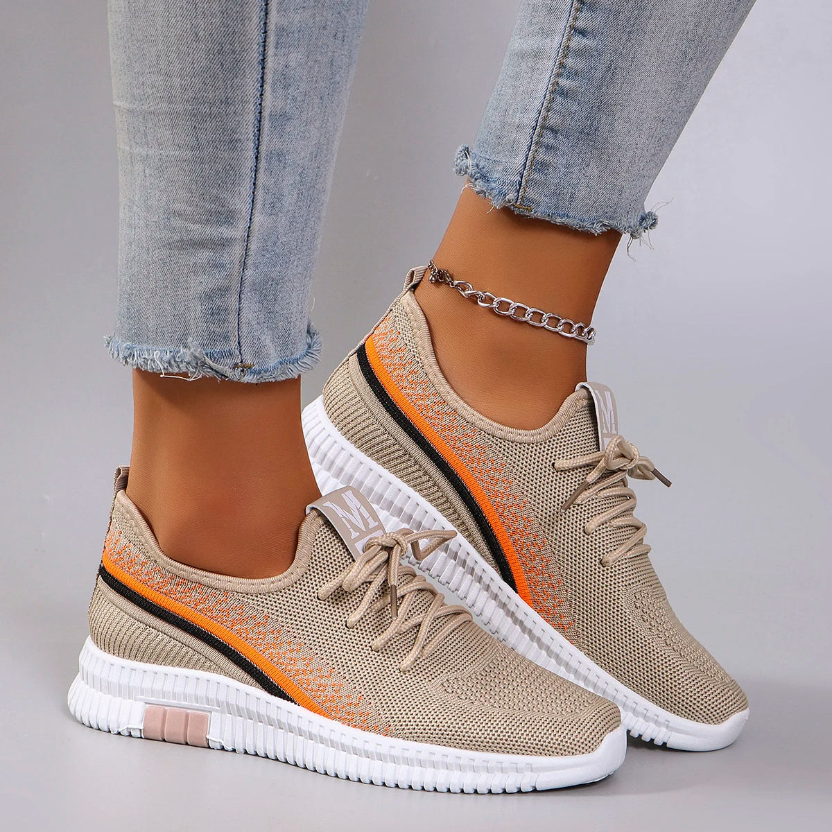 Women Sneakers breathable mesh flat shoes,women's shoes,casual sneakers shoes, clearance free shipping