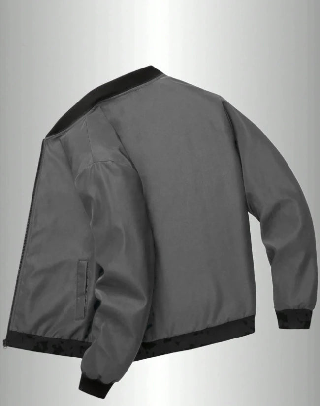 JUMPER New Baseball Collar Short Loose Solid Color Jacket Men's Business Casual Thin Coat Trend