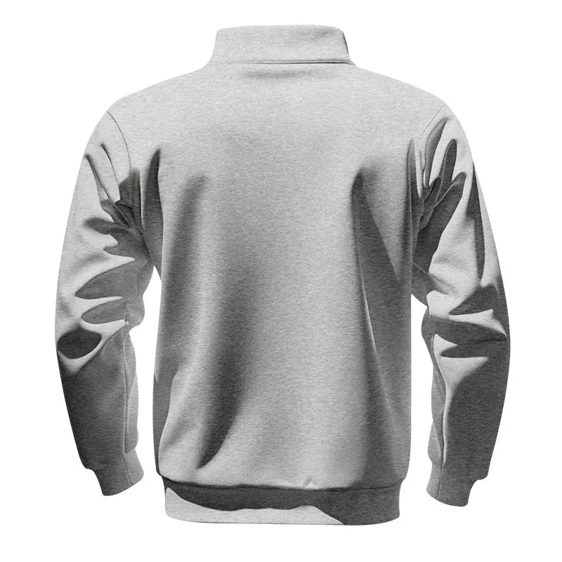 JUMPER long-sleeved men's sweater half zipper loose stand-up collar pullover men's sweater