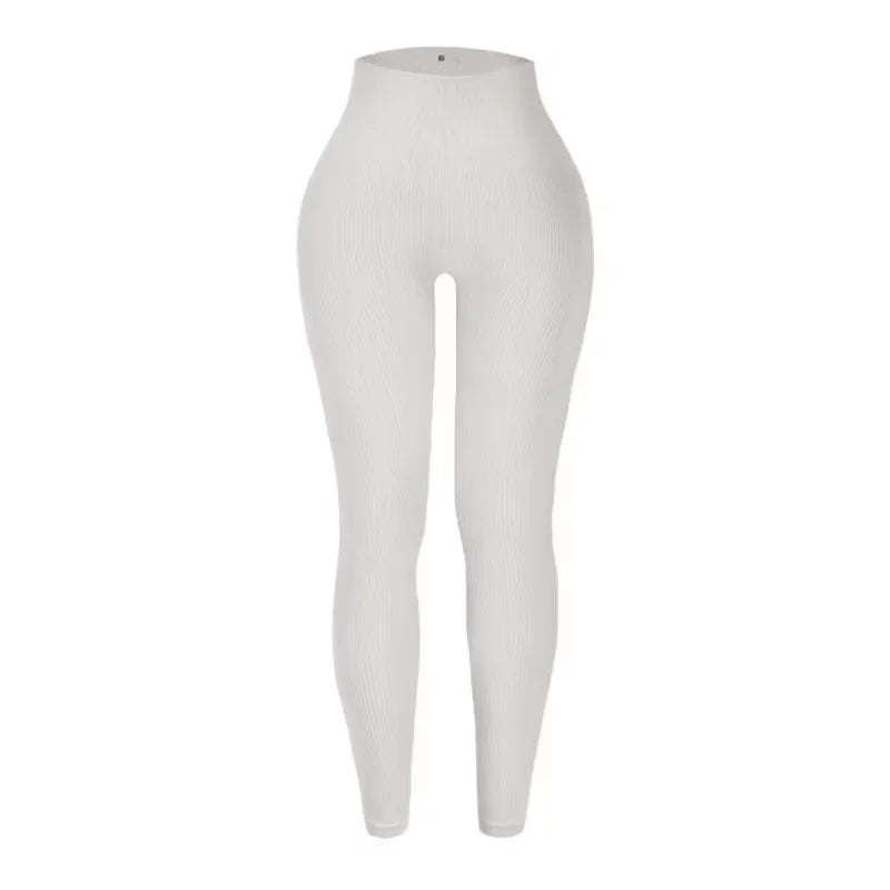 Leggings Women's seamless knitted thread yoga pants high waisted sports leggings hip lifting running training slimming and fashionable