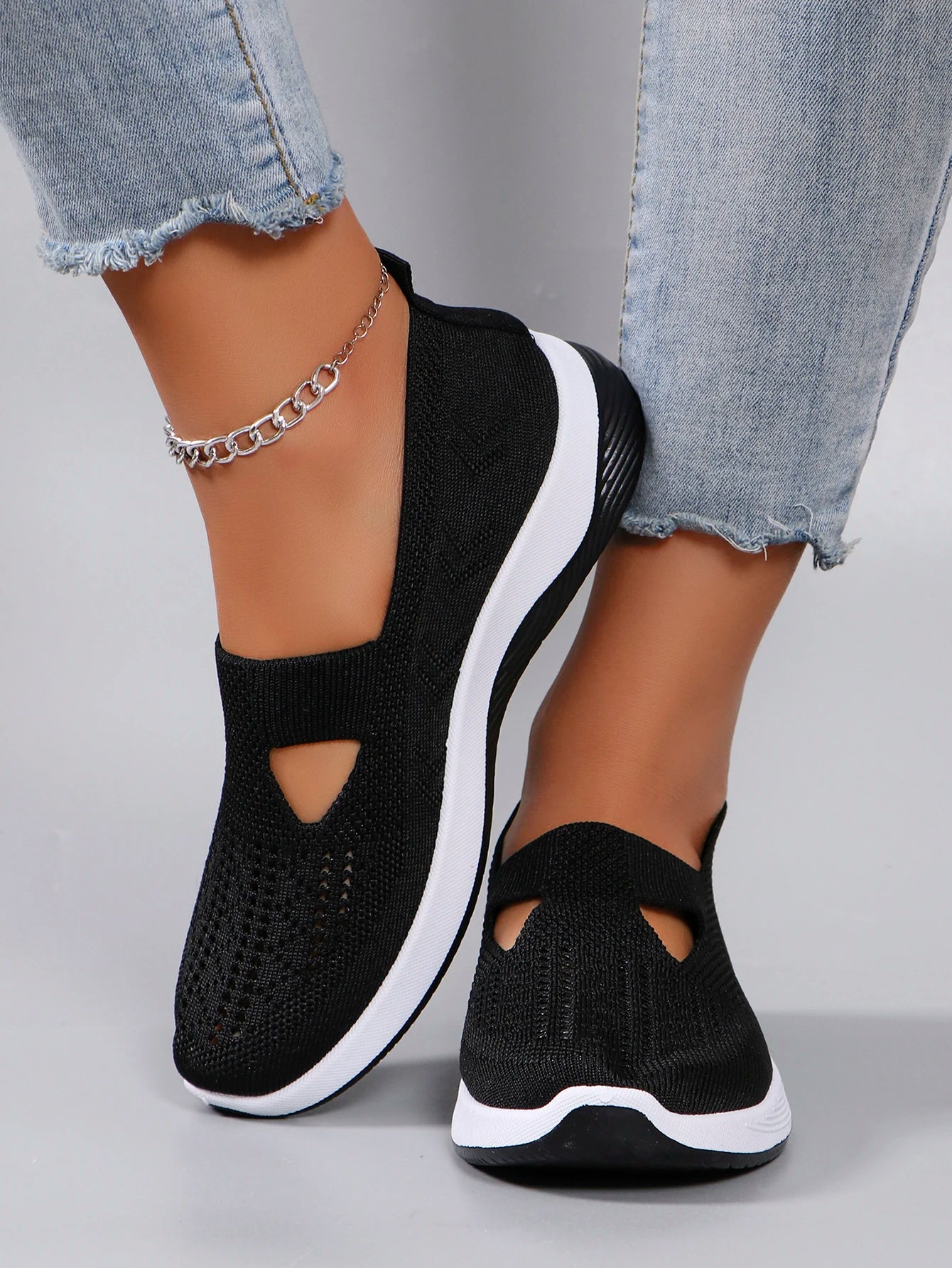 Women Sneakers  sports shoes, fashionable, breathable, lightweight, non-slip, wear-resistant, casual sports shoes, flat shoes