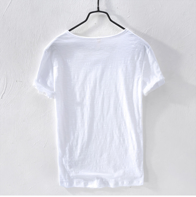 Men Short Sleeve Collar Short Sleeved Tops Tees Men T-Shirt 10colors slim Man T-Shirts Fitness For Male Clothes