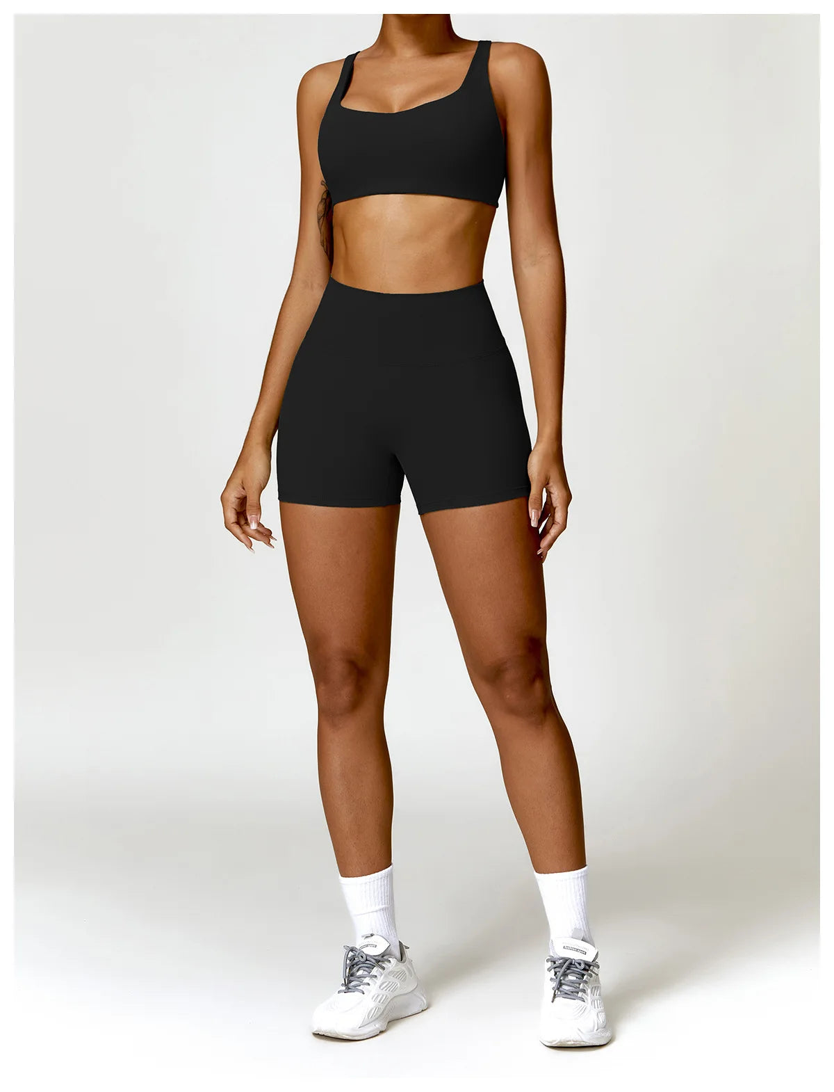 Legging Women Tracksuit Yoga Set 2PCS Sportswear Workout Clothes Athletic Wear Gym Legging Fitness Bra Crop Top Long Sleeve Sports Suits