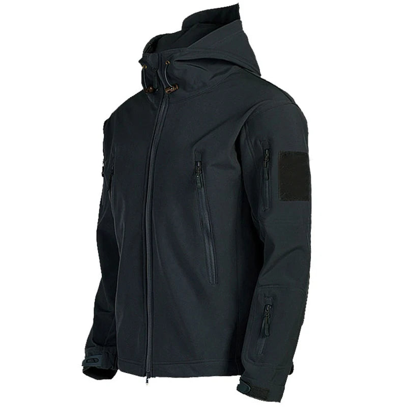 JUMPER Military Shark Skin Soft Shell Jackets Men Tactical Windproof Waterproof jacket men Army Combat Jackets Mens Hooded Bomber Coats