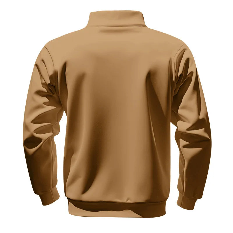 JUMPER long-sleeved men's sweater half zipper loose stand-up collar pullover men's sweater