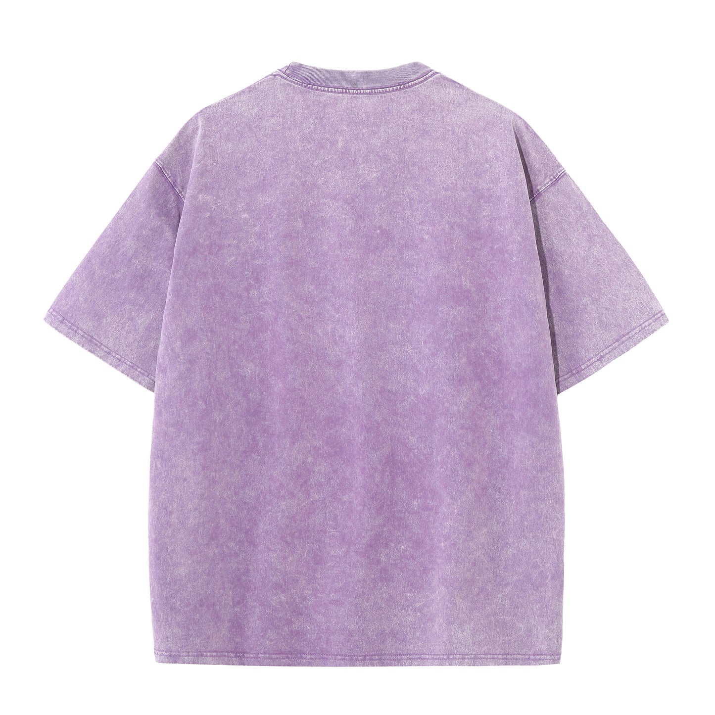 Men Short Sleeve summer pure cotton distressed retro drop shoulder T-shirt solid color loose casual breathable men's casual T-shirt tops