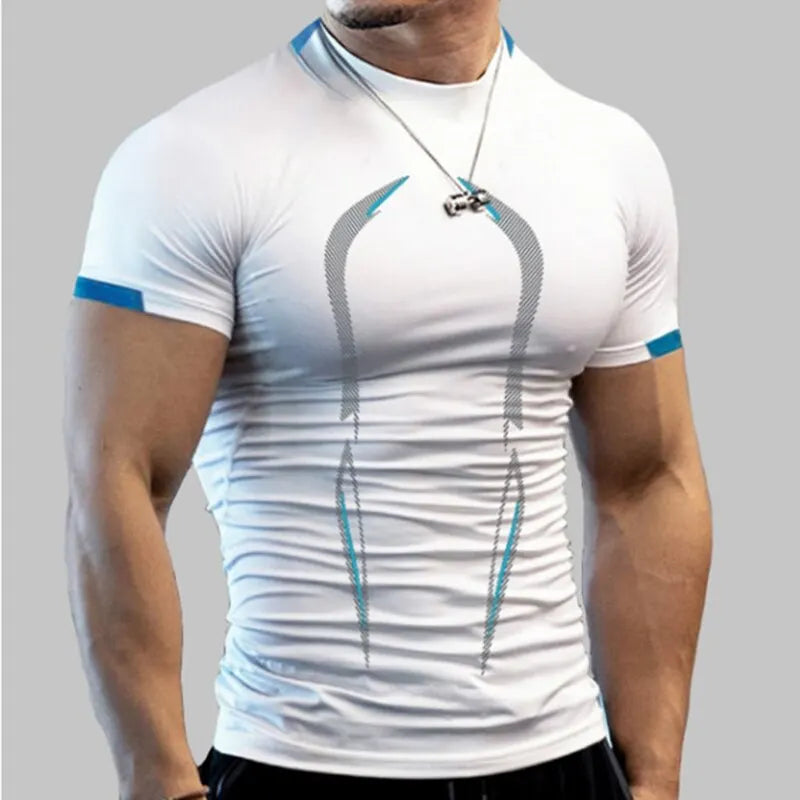 T-shirts Men New Compression Shirt Men Fitness Gym Super Hero Sport Running T-Shirt Fitness Training Breathable Quick Dry Short Sleeve