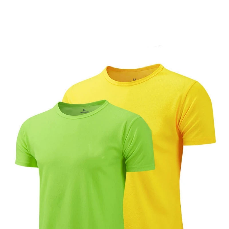 T-shirts  Men Women Quick Dry Short Sleeve Sport T Shirt Gym Jerseys Fitness Shirt Trainer Running T-Shirt Teenager Breathable Sportswears