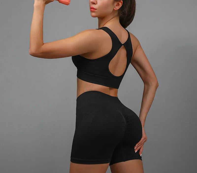 Legging Yoga Suit Yoga Sports Underwear Women's Fitness Suit Vest Running Sports Yoga Shorts Set Yoga Set  Workout Set