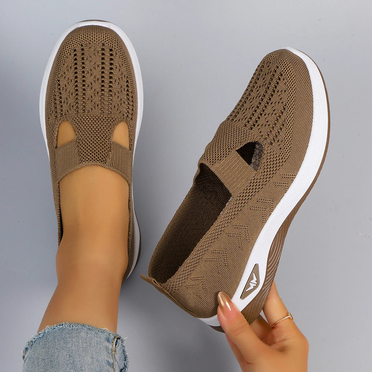Women Sneakers  sports shoes, fashionable, breathable, lightweight, non-slip, wear-resistant, casual sports shoes, flat shoes