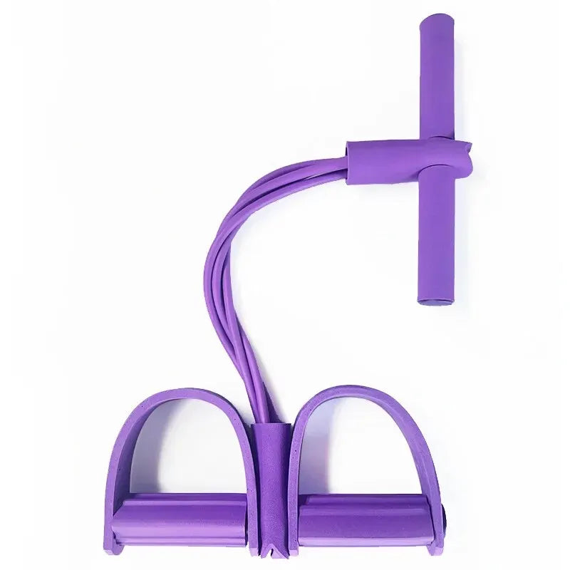 EQP Four-Tube Pedal Tensioner Multi-Functional Household Fitness Equipment Yoga Abdominal Strengthening Elastic Band Tension Rope