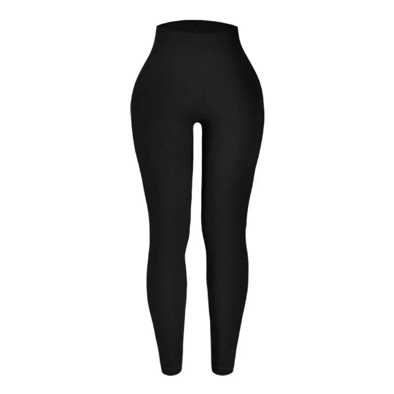 Leggings Women's seamless knitted thread yoga pants high waisted sports leggings hip lifting running training slimming and fashionable