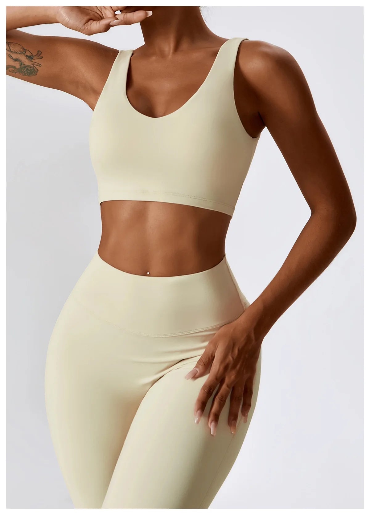 Legging Yoga Set 2PCS Seamless Women Sportswear Workout Clothes Athletic Wear Gym Legging Fitness Bra Crop Top Long Sleeve Sports Suits