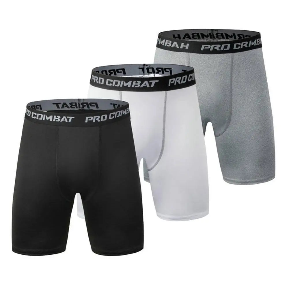 Shorts Men's Leggings Compression Pants Sports Leggings Basketball Quarter Shorts Quick Drying Running Training Stretch Fitness Pants