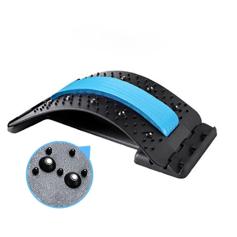 EQP Multi-Level Back & Neck Stretcher - Adjustable Lumbar Support for Deep Stretch, Yoga-like Flexibility