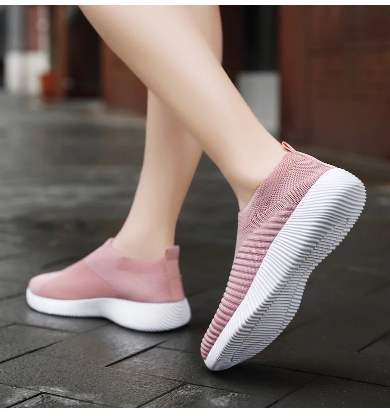 Women Sneakers  Soft Sneakers Lightweight And Comfortable Women Slip On Lazy Loafers Walking Shoes For Women Size 36-42