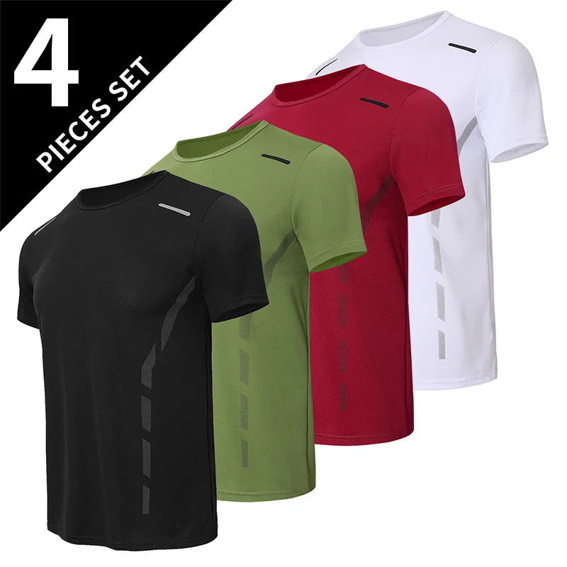 T-shirts  Men's Summer Quick-drying Sports Fashion Printed Short-sleeved Teens Loose and Comfortable Running Fitness Joker T-shirt