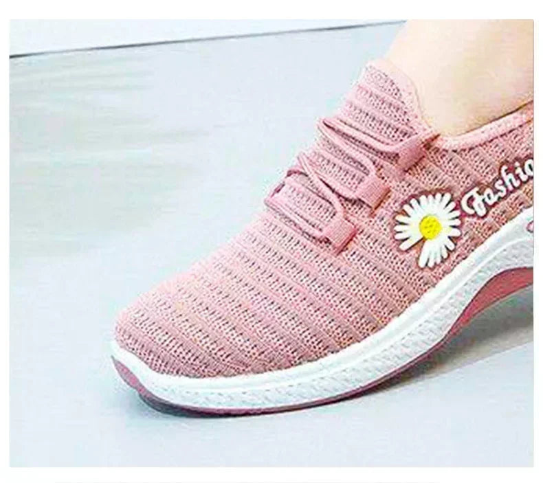Women Sneakers  light running shoes, net shoes, comfortable soft soled sneakers, women's breathable casual single shoes