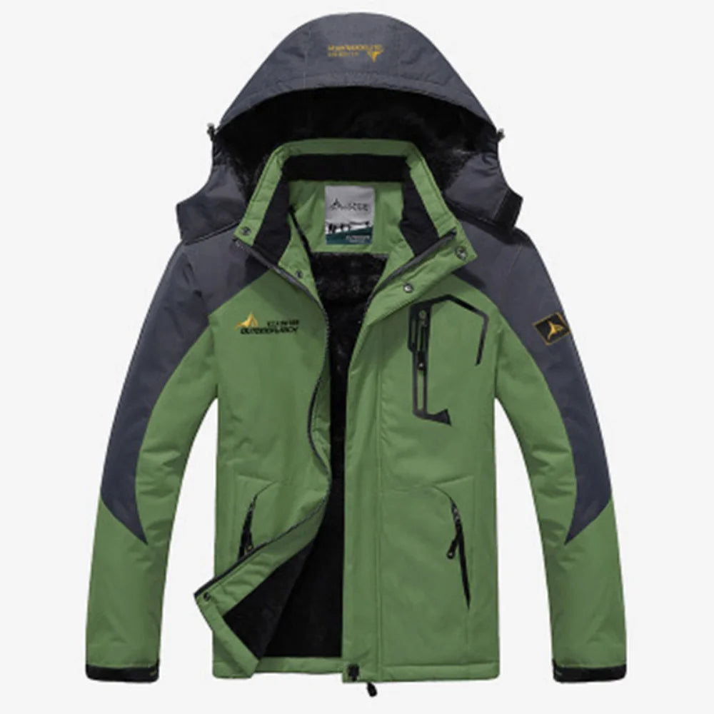 JUMPER Winter Parka Men Windbreak Plus Thick Warm Windproof Fur Coats Male Military Hooded Anorak Jackets Men's Winter Jackets